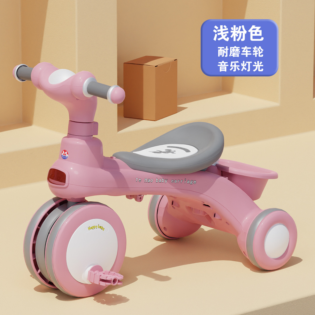 Triciclo para niños bicicleta multifuncional tres en uno 2 cochecito para bebés 1-3-6 años bicicleta de pedaleo para niños