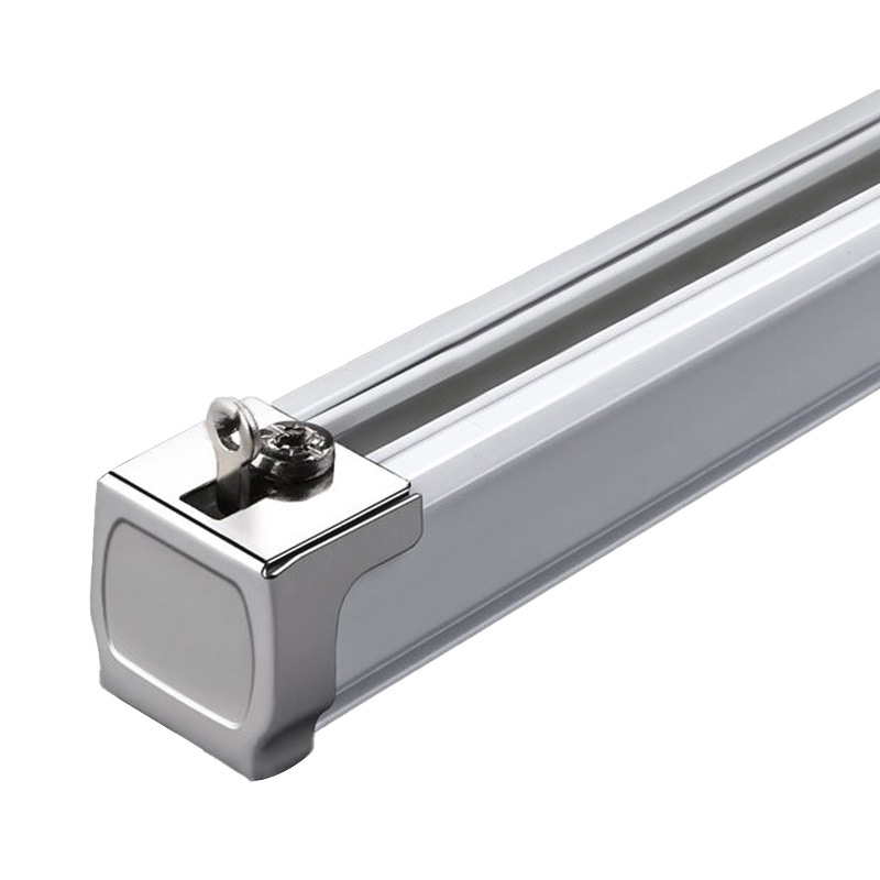 Aleación de aluminio engrosada pista de cortina mute polea simple y doble pista cortina deslizante dormitorio Bahía ventana superior montado lateral conjunto completo