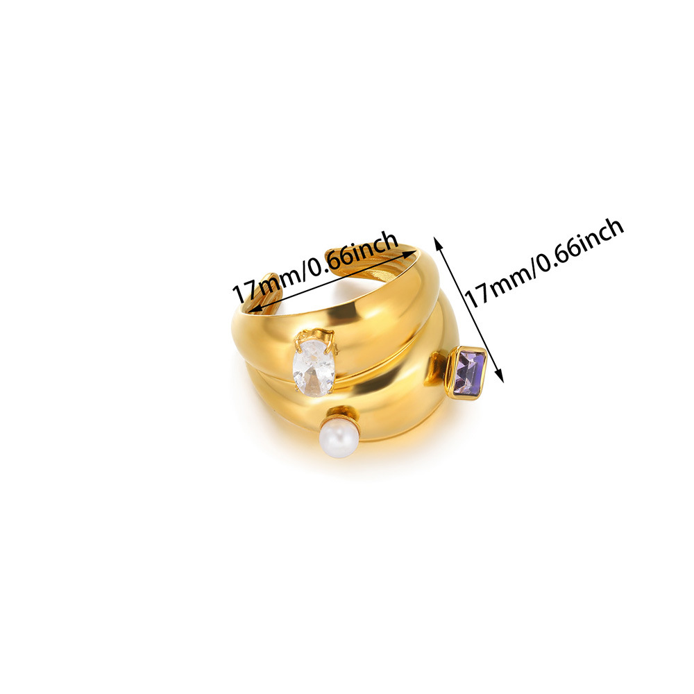 8g Weight 0.03µm-0.05µm Gold Plating Thickness PVD Coated Gold Plating Process 18K Real Gold Plated Plating Material Zircon Inlay Material Open Rings Classification 1 Piece Quantity Casual, Daily, Shopping Occasion 304 Stainless Steel Material Waves, Crown Pattern All Seasons Season Women's Gender Elegant, Classic Style, Affordable luxury style Style Waterproof Non Tarnish, Plating Craft PVD Coated Real Gold Plated 18K Gold Waves Crown 304 Stainless Steel Elegant Classic Style Affordable Luxury Style Waterproof Non Tarnish Open Rings 19