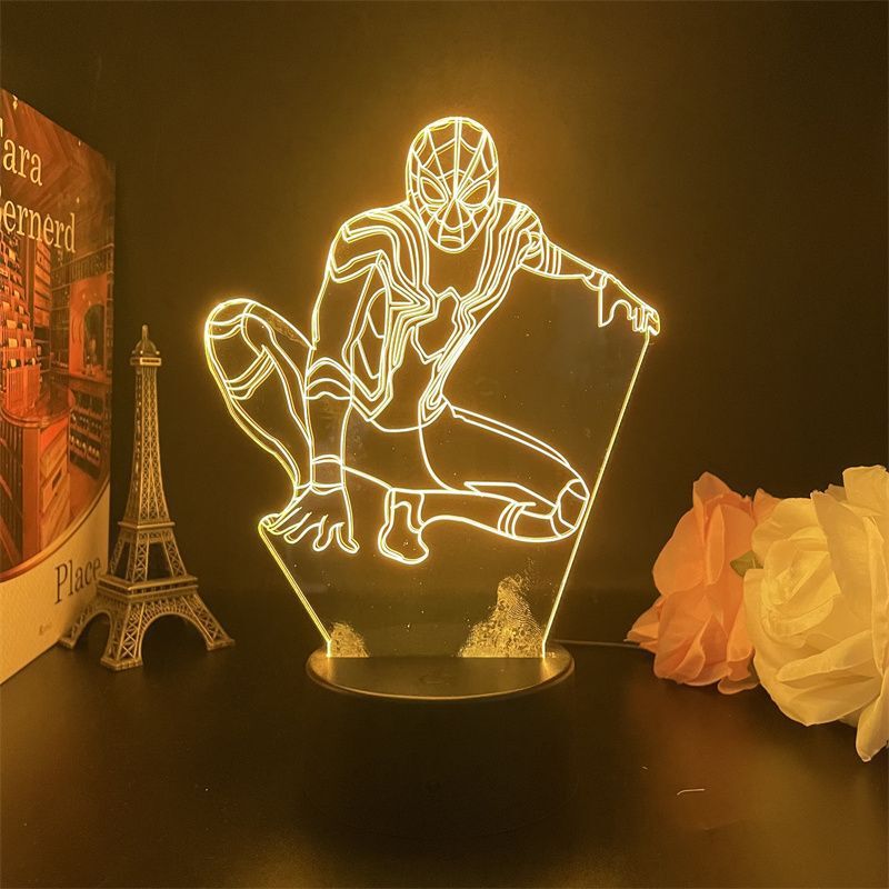 Usb Nightlight Marvel Super Hero Spider-Man Peripheral Stereoscopic Hand-held Peter Parker Movie Brand Usb Nightlight Marvel Super Hero Spider-Man Peripheral Stereoscopic Hand-held Peter Parker Movie Brand