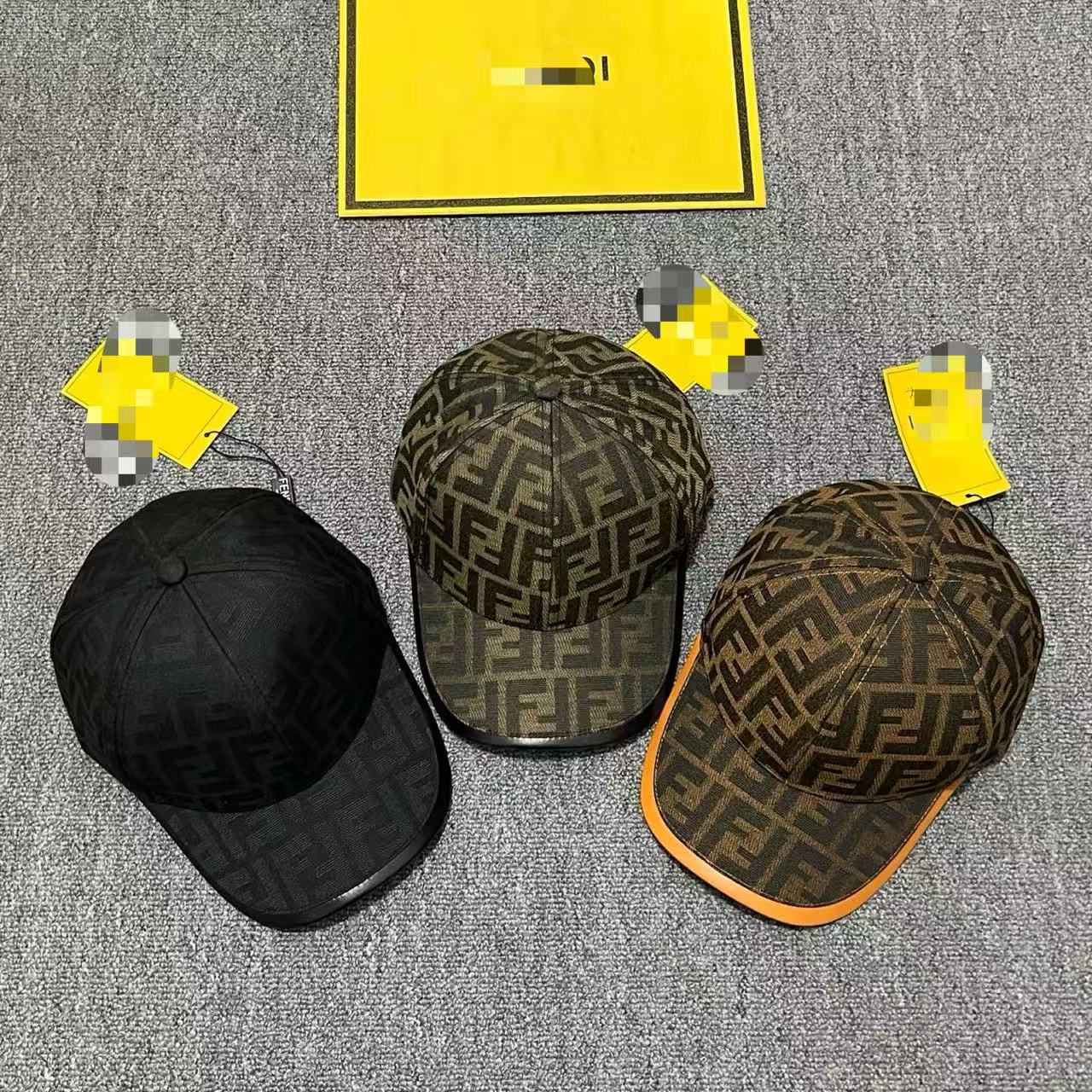 High-End Quality F Fashion Vintage Baseball Cap, Large Brim Sun Hat, Outdoor Sun Protection Hat for Both Men and Women