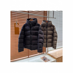 大鹅羽绒服欧阳娜娜二代新款胶囊面包服连帽男女同款黑标外套跨境