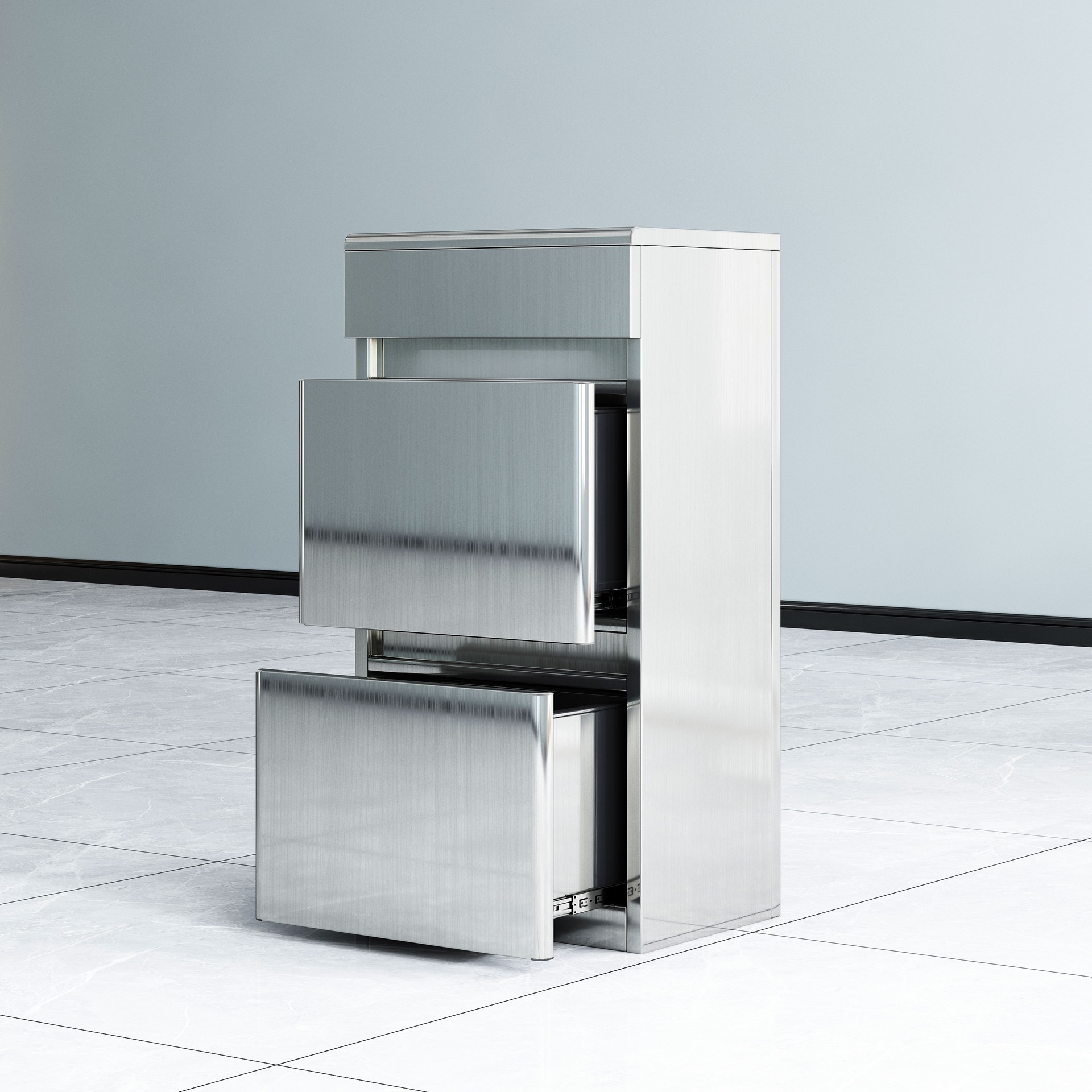 29_아크 버전 2개의 실버 스테인레스 스틸-78x30x40cm