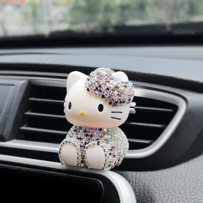 Mouth Decorative Supplies for Women, Car ornaments - colorful-purple-clothes-kitten-vent