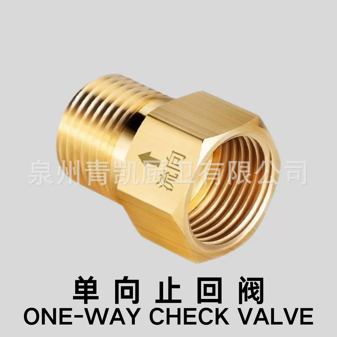 马桶止回阀卫生间水管马桶防反水倒流水表热水器下水道止逆阀