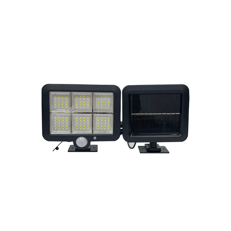 Nueva luz solar, control remoto de alta potencia, luz solar LED dividida, jardín al aire libre, lámpara de pared china