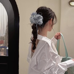 フレンチレトロバレエスタイルリボンパールヘアゴム女性用ハイエンド韓国サテンヘッドバンド新しいヘアアクセサリー