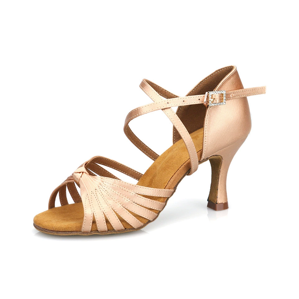 酷彩贝蒂 New adult lady's national standard dance room professional Latin dance shoes exactly high heel dancing shoes