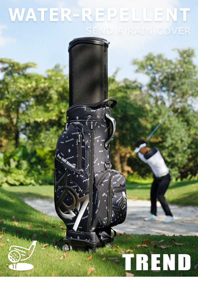 Túi golf PGM vỏ cứng có thể thu gọn, chứa 13 gậy, bốn bánh đa năng — Túi bóng đen [Vỏ cứng có thể thu vào/câu lạc bộ đặt ngược/túi trang sức nhung mài/bốn bánh đa năng] QB182, Túi bóng màu xanh [Vỏ cứng có thể thu vào/câu lạc bộ đặt ngược/túi trang sức nhung mài/bốn bánh đa năng] QB182 chi tiết 8