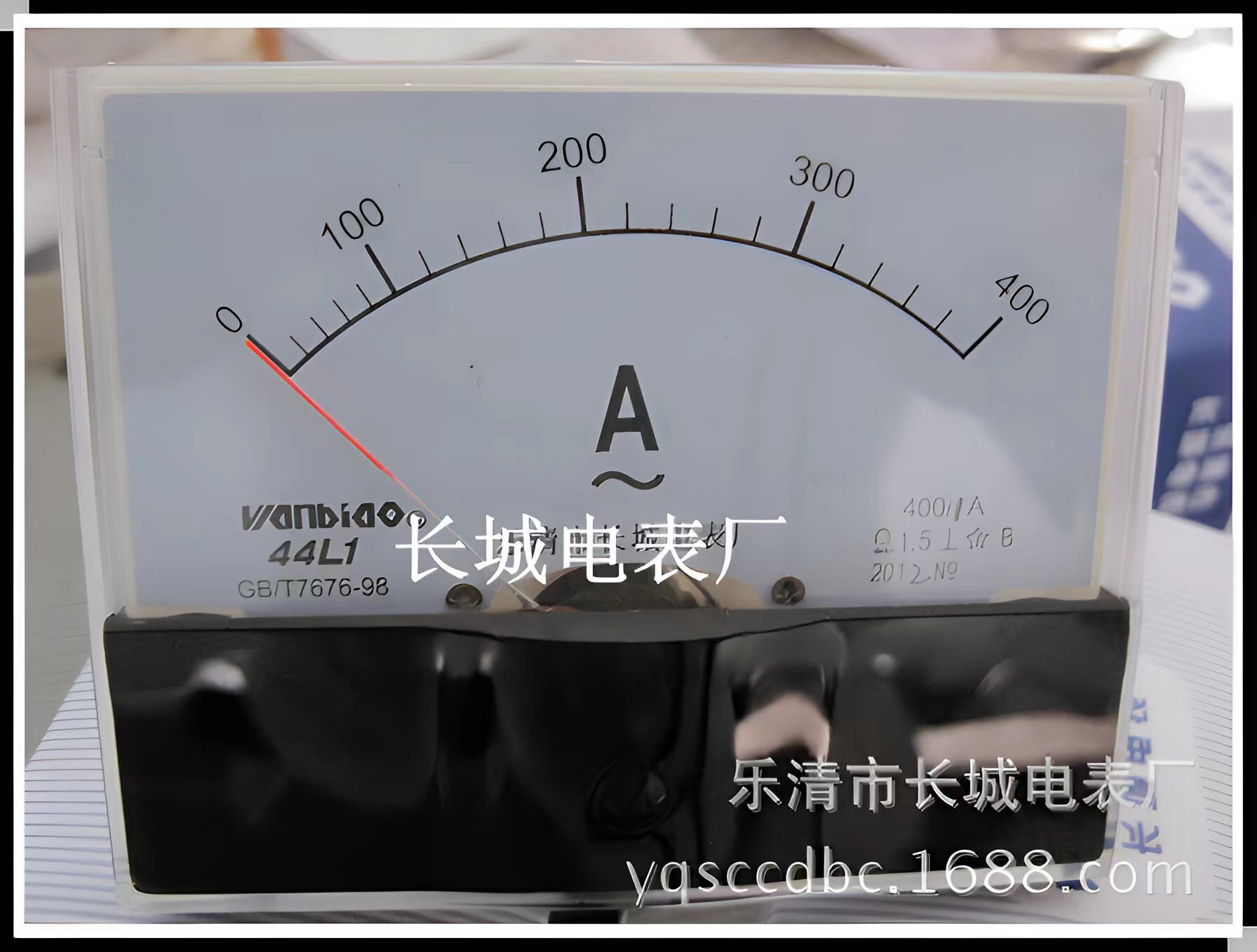 长城电表厂 44L1 400/1A 交流指针电流表  100*80