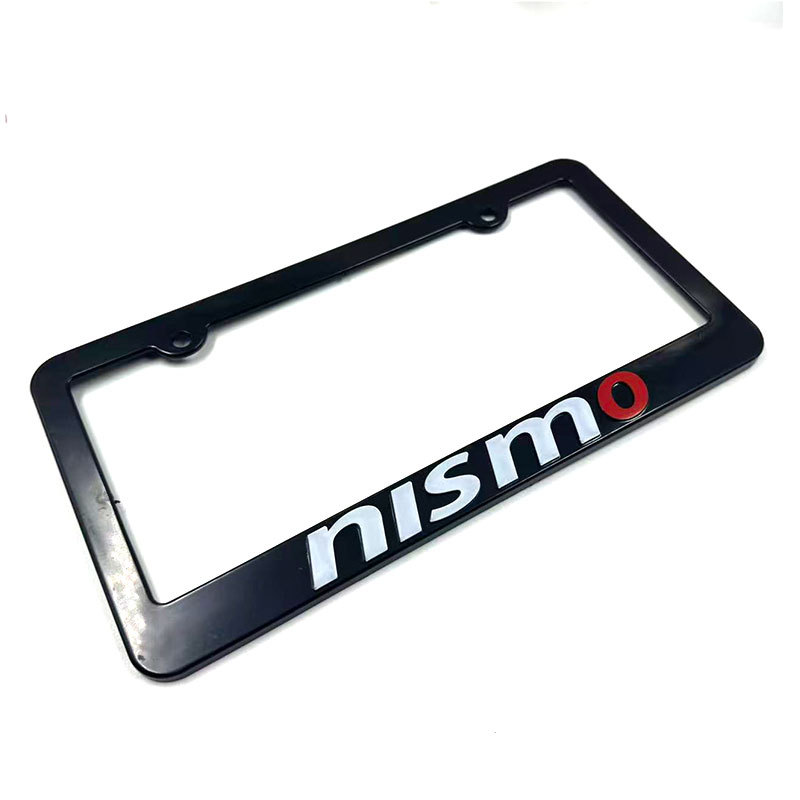 Inventario transfronterizo marco de matrícula general JDM auto logotipo de modificación ABS marco de matrícula de plástico tridimensional marco de matrícula