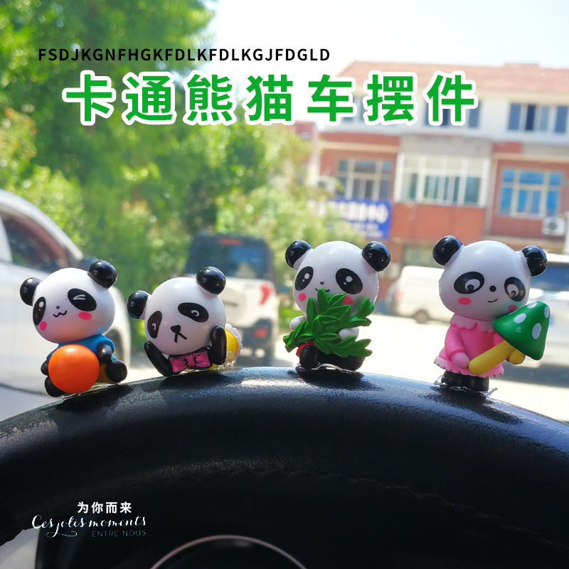 Lindo panda rojo accesorios de decoración de automóviles muñeca diosa celebridad de Internet muebles de consola central de automóviles accesorios de automóvil