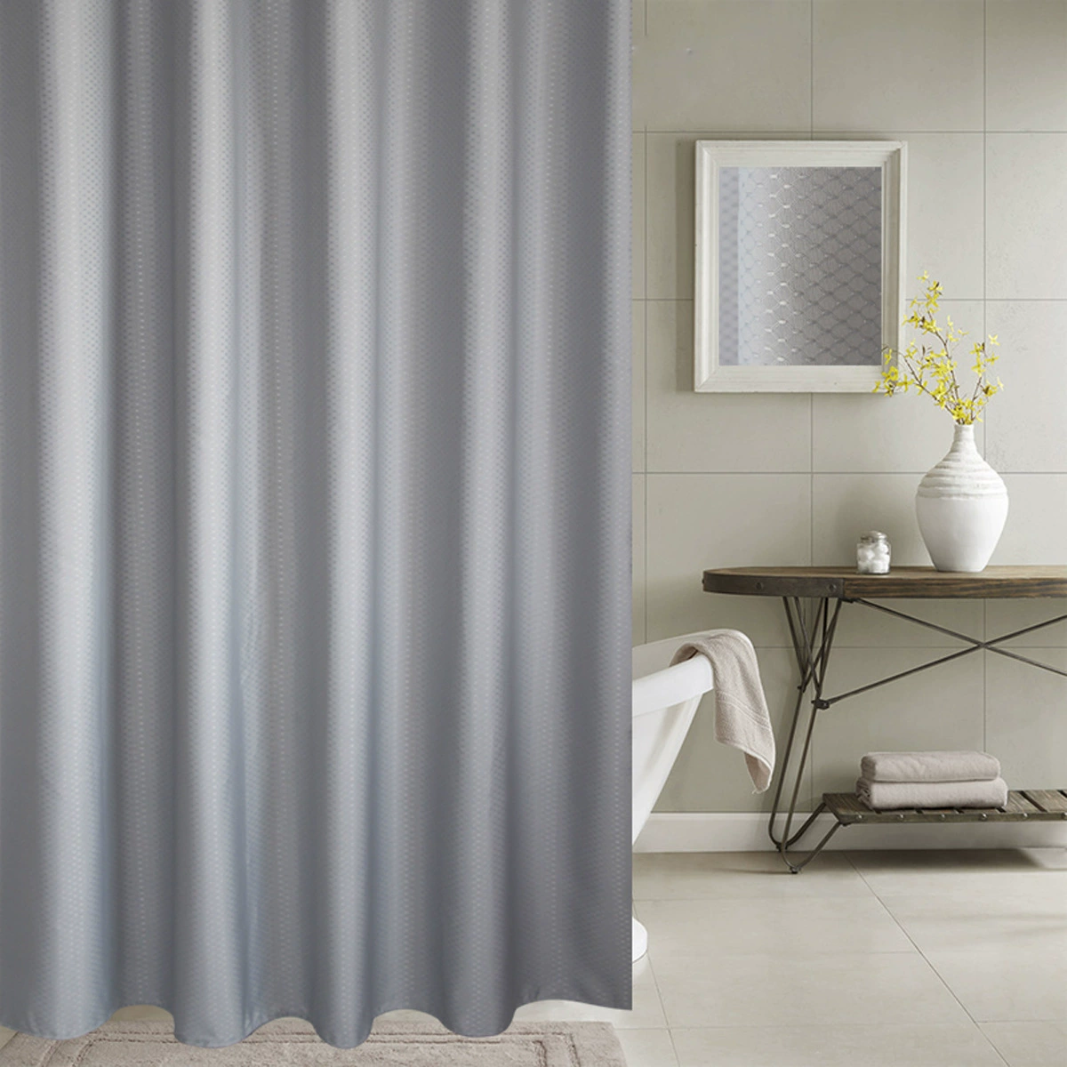 Pure color Curtain shower curtain, waterproof and mildew and thickening 190 grams