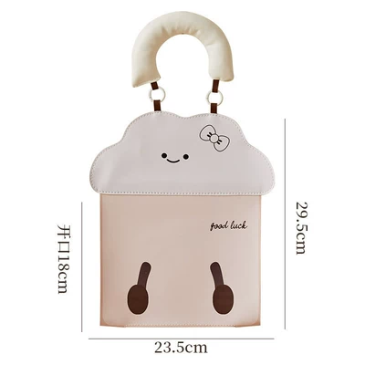Dopamine Cute Leather Tissue Bag, Tissue Box, Household Tissue Holder, Multifunctional Storage Bag, Napkin Tissue Box (Car tissue box/set) - clouds