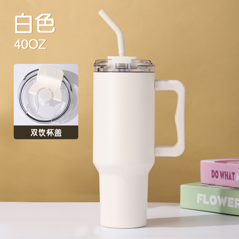 跨境汽车杯40oz高颜值冰霸杯304不锈钢保温杯车载大容量吸管杯|undefined