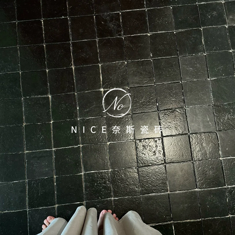 Шаолиньская плитка для ресторана «Черная дыра», ретро-лаймовый камень, вилла, двор, антикварная плитка, магазин одежды, B&B, противоскользящая напольная плитка
