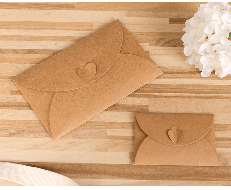 Solid Color Pattern Simple Style Solid Color Kraft Paper Festival Envelope