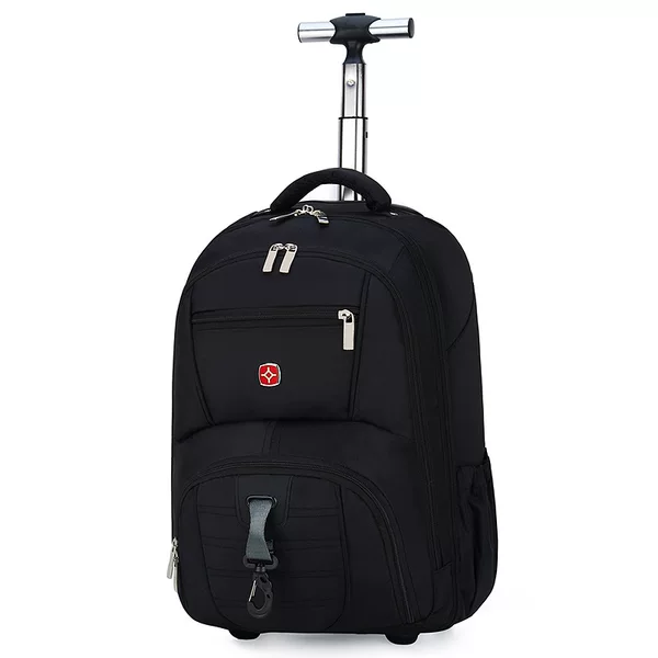 Foreign trade shoulder trolley bag travel business boarding large capacity trolley backpack men's and women's 18 inch book bag wholesale