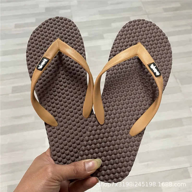 Summer Men's Slippers Massage Distinctive Non-slip Flip-flops Men's Trendy Beach Fashion Korean Style Outdoor Sandals Men's Outer Wear Summer Men's Slippers Massage Distinctive Non-slip Flip-flops Men's Trendy Beach Fashion Korean Style Outdoor Sandals Men's Outer Wear