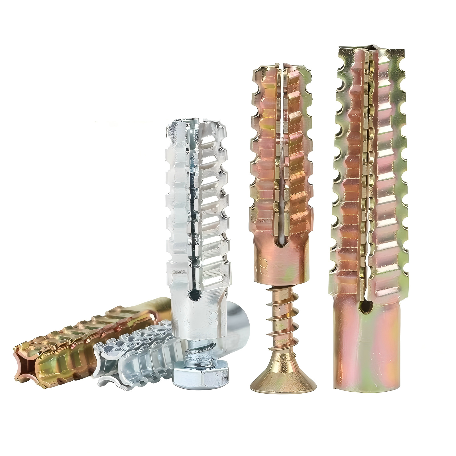 轻型铁膨胀管圣诞树带刺锯齿壁虎金属膨胀螺丝轻质砖墙用胀塞