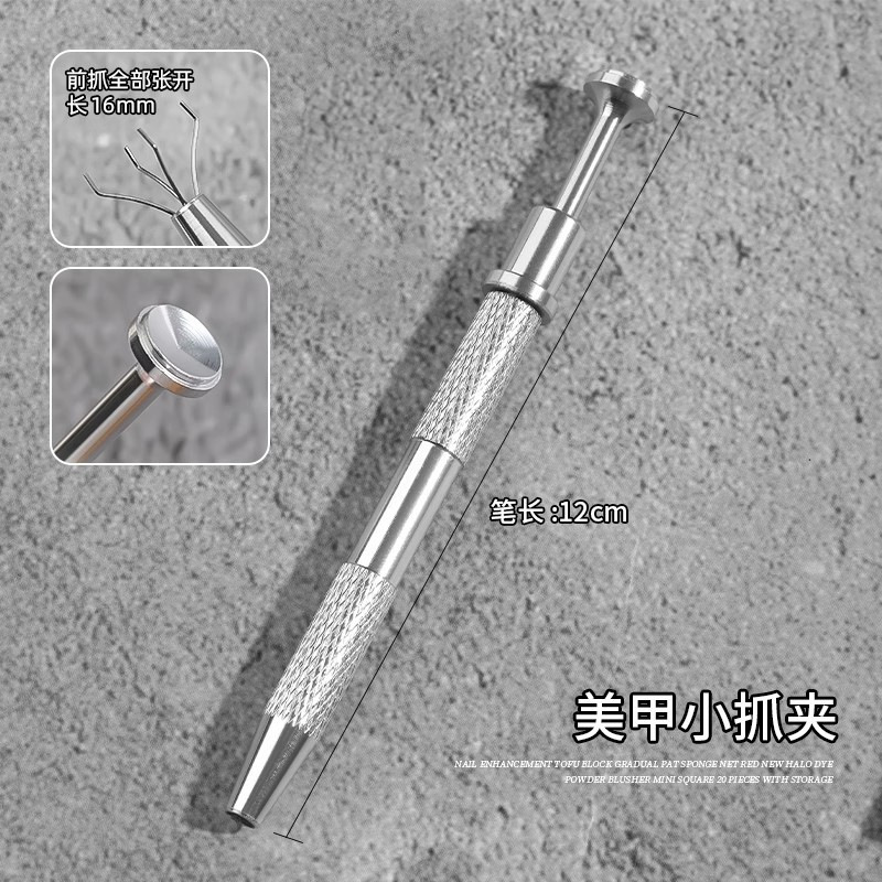 Manicura 1cm mini bloque de tofu, esponja de pegamento de palmaditas, toque degradado, rubor, cubo pequeño, juego de herramientas de lápiz de agarre