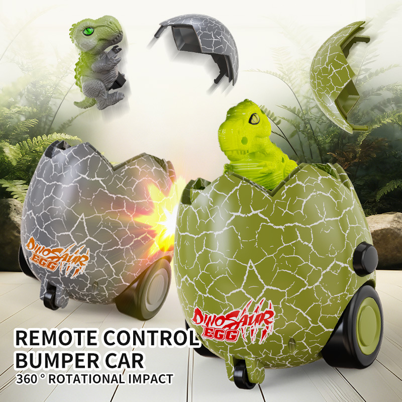 Cross-border 2.4g Remote Control Car Versus Dinosaur Egg Rotating...