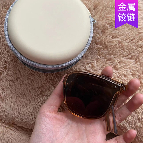  New Foldable Sunglasses High-end Ins Anti-UV UV Sunglasses Women's Fashion Trend