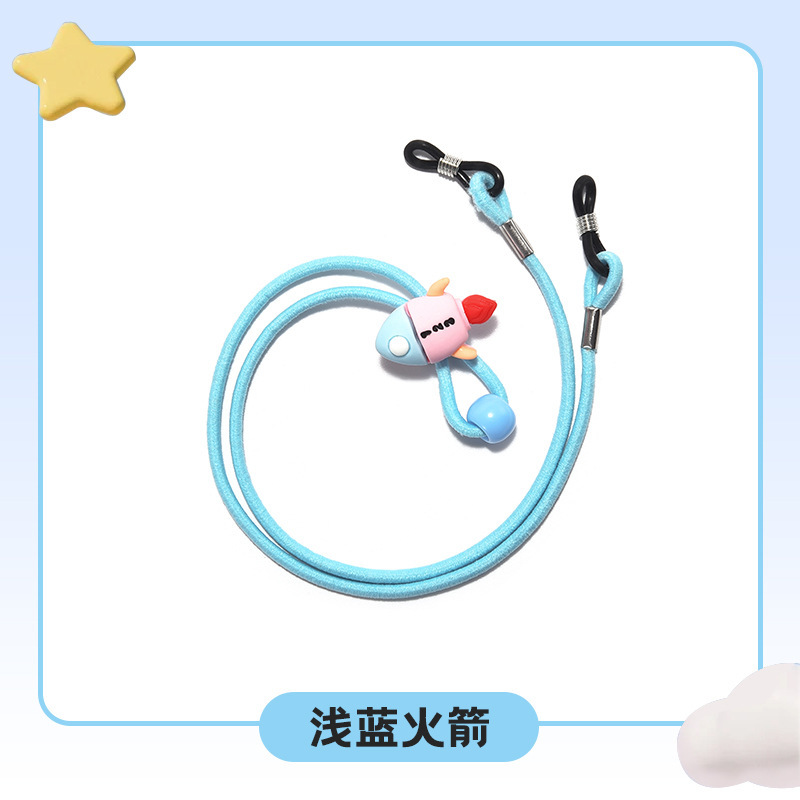 子供用メガネロープ、滑り止めストラップ、強力な固定ストラップ、スポーツ落下防止耳フック、脚とフットカバー、伸縮式アイロープ|undefined