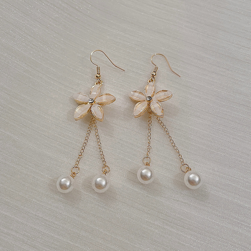 Pendientes de alta calidad de estilo francés de celebridades en línea para mujeres 2022 nuevos pendientes elegantes de moda pendientes populares pendientes largos pendientes Retro