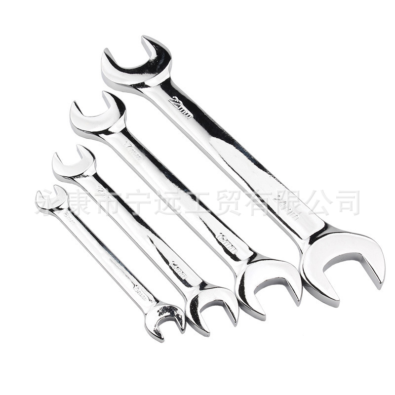 Llave cromada manual de doble uso de alta resistencia a juego apertura doble fabricante de herramientas de bicicleta doble cabeza al por mayor