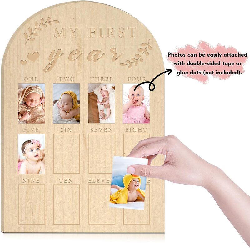 Children's Growth Milestones Cross-Border Home Decor Baby Photo Decoration Frame Commemorative Wooden Photo Frame