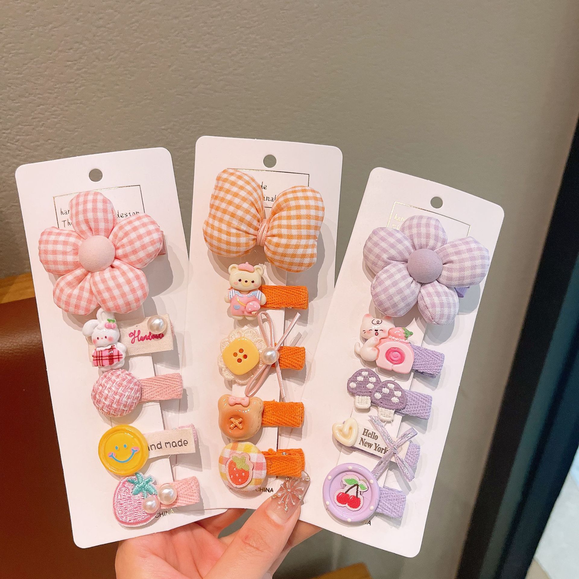 Clips para el cabello de niños flores lindas dulces lindas no lastimas clips para el cabello de bebé clips para el cabello de niñas
