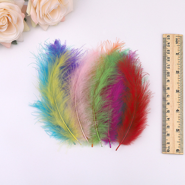 Cross -border wholesale turkey hair tip feathers color feathers…