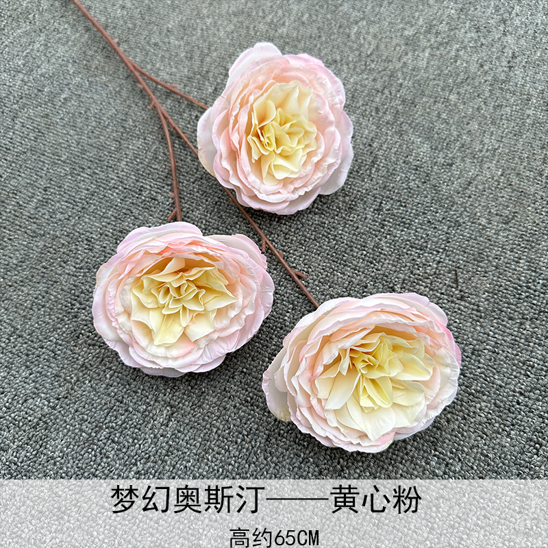 Artificial Rosa sola franela Rosa flor artificial boda decoración del hotel decoración del hogar arreglo de flores flor artificial Rose
