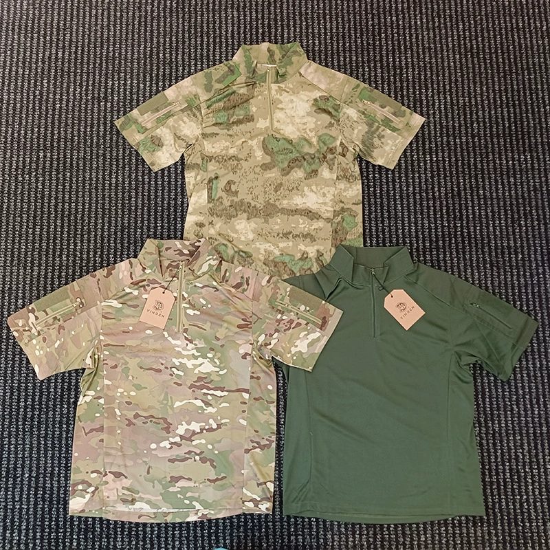 Camiseta táctica camuflaje táctica de manga corta