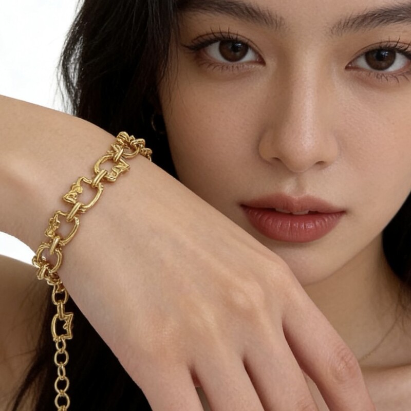 Korean Kitty Bracelet Sweet Princess Style Adjustable Bracelet Cute Kitten Tassel Pendant Rope Women's Jewelry