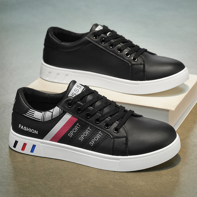 Primavera nuevos zapatos casuales para hombres zapatos de skate de tendencia transpirables zapatos blancos pequeños zapatos deportivos de hombre bajo tamaño transfronterizo
