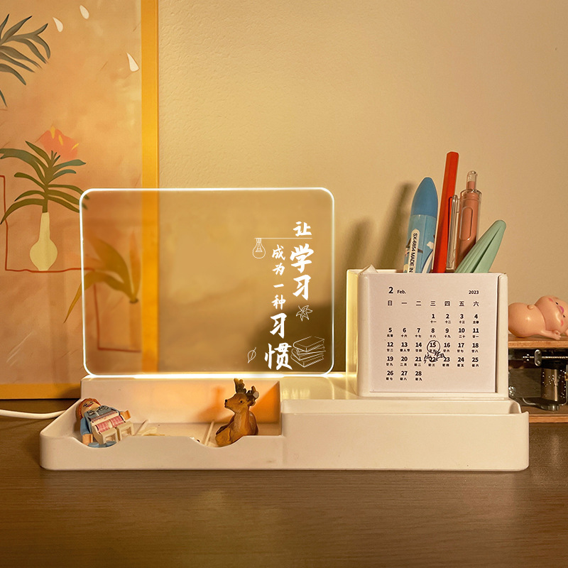 Regalo de cumpleaños para niñas calendario creativo de noche lámpara bolígrafo para niños y niñas premios de regalo de vacaciones