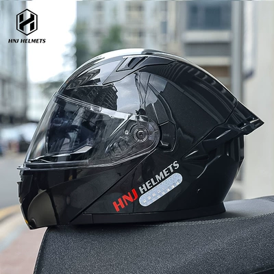3C/Dot Certified Motorcycle Helmet Men's Open-Face Helmet All-Season Motorcycle Cycling Women's Electric Vehicle Safety Helmet (Motosiklet kaskı (dəbilqə)) - f888-bright-black-white-film-m