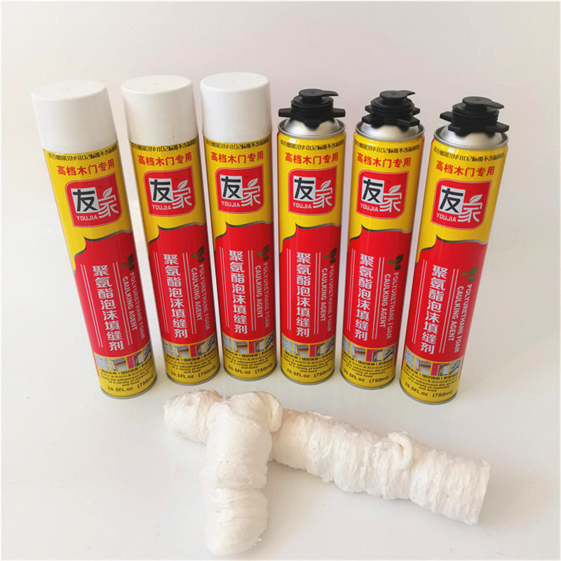 友家聚氨酯发泡胶泡沫填缝剂门窗发泡填充剂白色泡沫胶边缝封堵