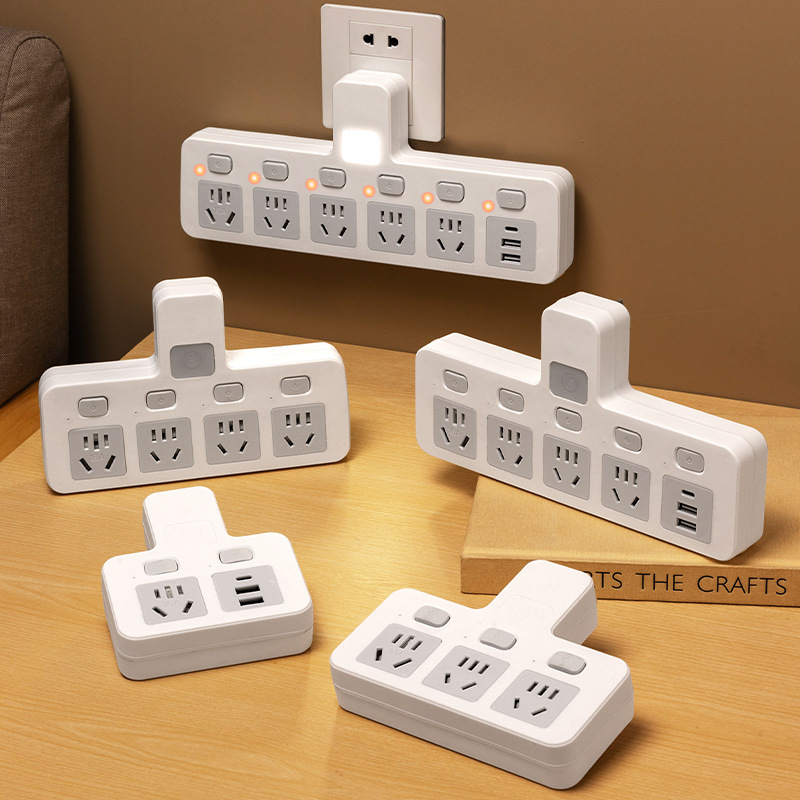 Air conditioner high-power socket adapter 10 to 16A extension cord electric water heater plug strip home office extension cord