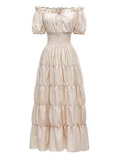 Medieval Renaissance Ms. Revitalized Dress Dress Stage Clothing Halloween COS role -playing retro clothing