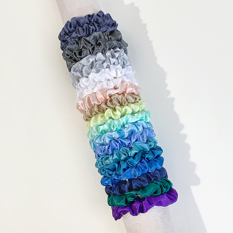 Women's Simple Style Solid Color Satin Hair Tie display picture 1
