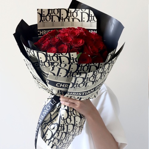 Light Luxury Brand Paper Flower Bouquet Gift Wrapping Paper Waterproof Flower Paper Double-Sided Large Size Florist Supplies Material