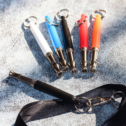 Dog Training Device [Factory Direct Sales] Ultrasonic Adjustable Dog Whistle Lanyard Dog Flute Pet Training Dog Whistle