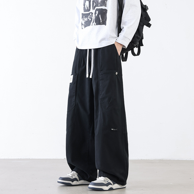 Jyf-2639 Cross-Border Workwear Pants for Men, Spring and Autumn 2026 New Style, Loose Straight-Leg Men's Summer Sports Casual Pants