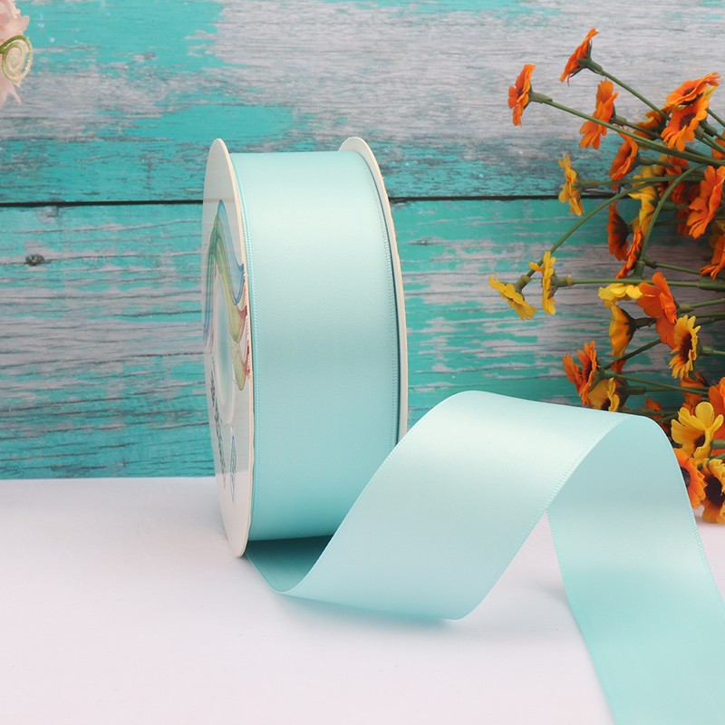 Cinta de satén de doble cara de 4 cm para manualidades, cinta de poliéster, cinta para flores, cinta de seda, cinta para decoración de pasteles, cinta para cajas de regalo, accesorios para el cabello, lazos para regalo image 37