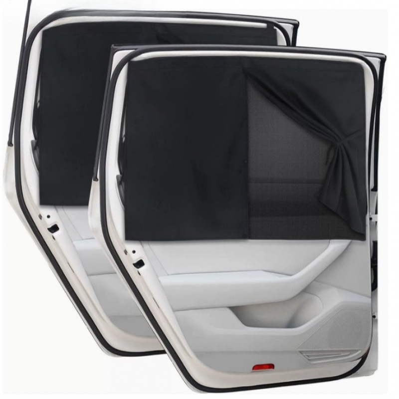 Car Side Window Sunshade Breathable Mesh Sun Protection Car Window Cover Universal Car Window Privacy Curtain