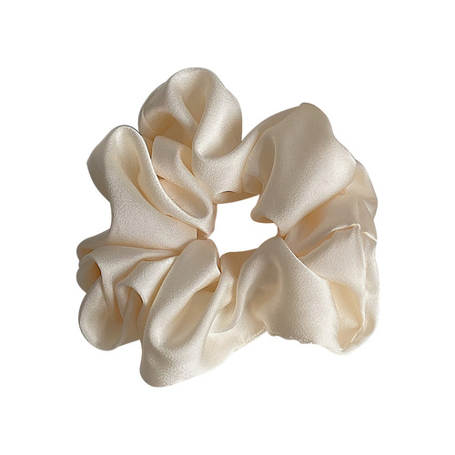 French style~Satin ins Internet celebrity large intestine hair ring girly and temperament women's hair tie Korean hair accessories