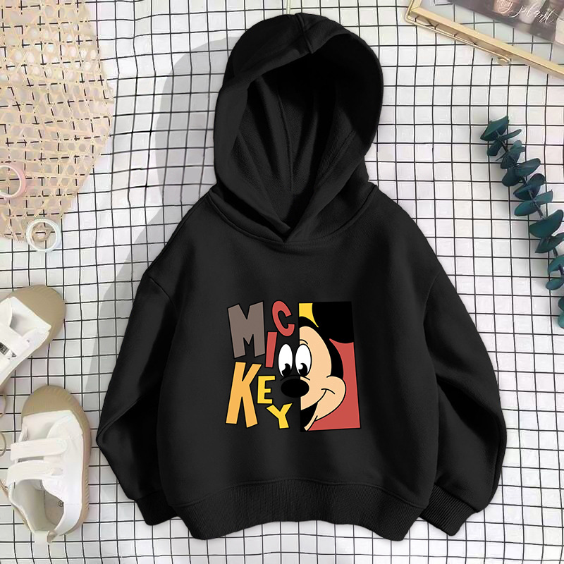 Black Red Qi Mouse Sweatshirt Thin Style